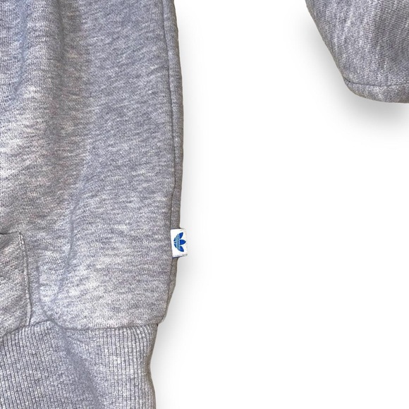 Rare edition Adidas original embroidery logo hoodie grey Medium - Picture 6 of 9